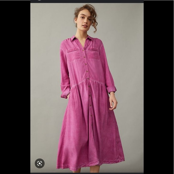 Anthropologie Pilcro and the Leather press Kimberly Maxi Dress - Picture 1 of 6